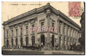 Old Postcard Saumur Theater Main Facade