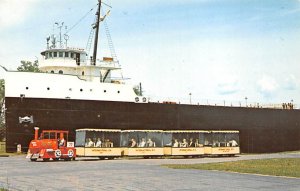 Soo Tour Train Passing The S.S Valley Camp Sault Ste. Marie MI 