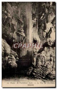 Old Postcard The Well of Padirac no crocodile