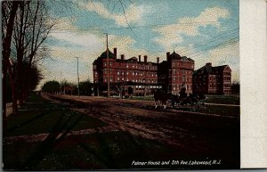 c1900 LAKEWOOD N.J. PALMER HOUSE 5TH AVE. UNPOSTED UNDIVIDED POSTCARD 14-96 