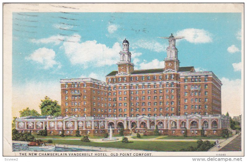 The New Chamberlain Vanderbilt Hotel, Old Point Comfort, Virginia, PU