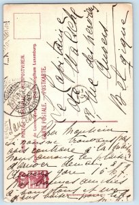 Luxembourg Postcard Princess Hilda Riding Horse 1907 Posted Antique