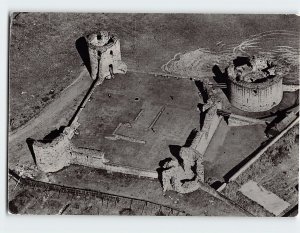 Postcard Flint Castle, Air View, Flint, Wales