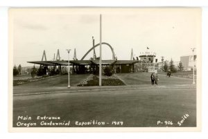 OR - Oregon Centennial Exposition, 1959. Main Entrance    *RPPC