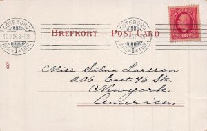 STEAMER SHIP WESTERN STATES DETROIT BUFFALO LINE~1906 PSMK POSTCARD 