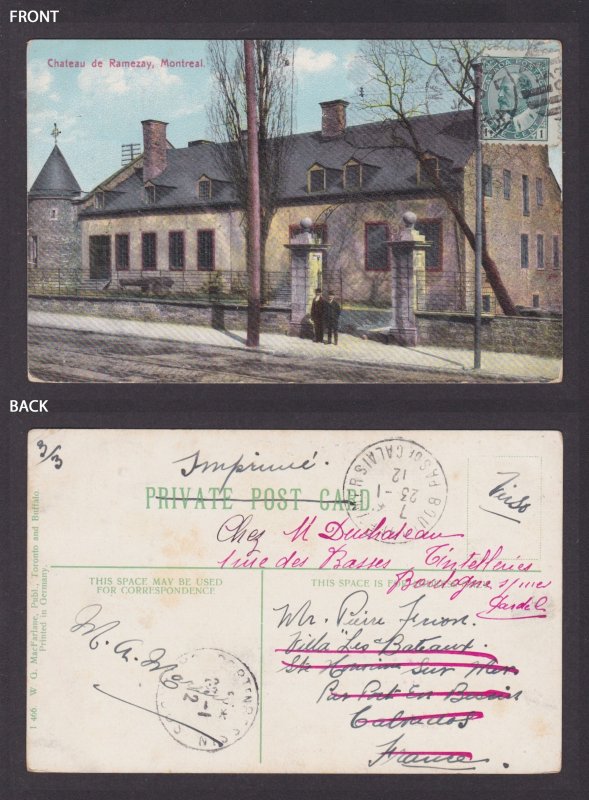 Postcard, CANADA, Montreal, Chateau de Ramezay