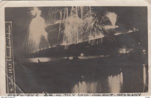 RP: COBLENZ, Rhineland-Palatinate, Germany; 1920 ; Fireworks