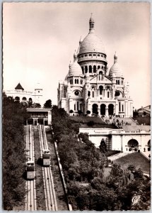 Basilique De Sacre Coeur De Montmartre Paris France Real Photo RPPC Postcard