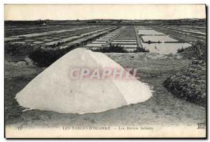 Old Postcard Folklore Salterns The d & # 39Olonne Sands