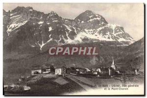 Old Postcard Ugine Vue Generale and Mont Charvin