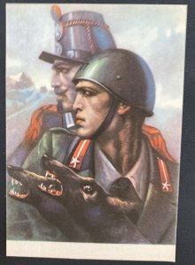 Mint Italy Patriotic Picture POSTCARD Lupi Di Toscana infantry