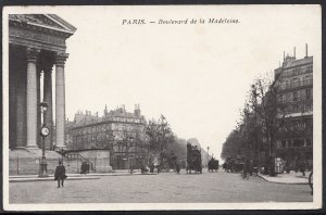 France Postcard - Paris - Boulevard De La Madeleine  A8925