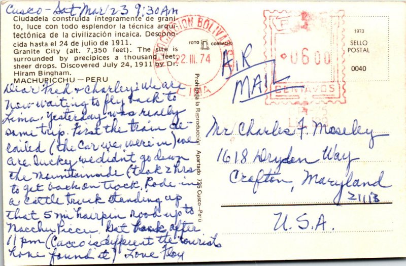 Granite City,Machuricchu,Peru BIN