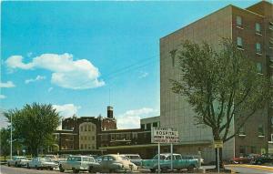 Amarillo Texas 1950s Northwest Texas Hospital Postcard Baxtone Autos 2700