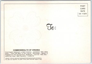 Postcard - Greetings From Virginia - Commonwealth Of Virginia