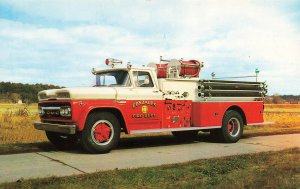 Logansport IN Boyer Fire Truck Delivery to Gonzales LA Postcard