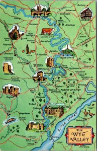 England Map Of Wye Valley