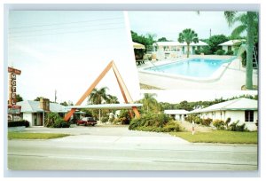 Vintage Gulf Gate Motel Tamiami Trail Sarasota Florida Postcard P132E