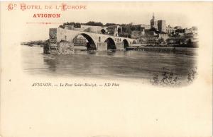 CPA Gd Hotel de L'Europe - AVIGNON - Le Pont St-Benezet (293479) 