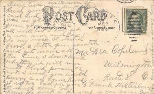 Cromwell Indiana 1910 Postcard We'll Be Glad To See You Noble County