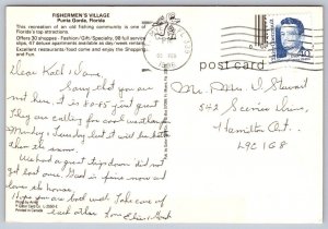 Fisherman's Village, Punta Gorda, Florida, 1996 Chrome Postcard