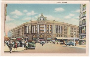 Boston, Massachusetts, Vintage 1937 Linen Folder Postcard, 22 Views