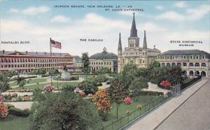 Jackson Square Pontalba Building The Cabildo Saint Louis Cathedral State Hist...