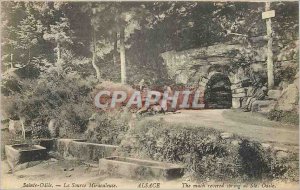 Old Postcard Sainte Odile The Miraculous Source Alsace