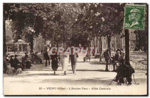 Vichy Old Postcard L & # 39ancien Allee Central Park