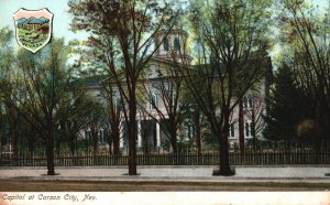 Vintage Postcard 1900's Historic Site Capitol Building At Carson City Nevada NE