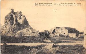 B4474 Belgium Ruines de Nieuport La Tour des Templiers et Cases  front/back scan
