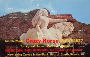 Crazy  Horse Marble Model Black Hills SD 