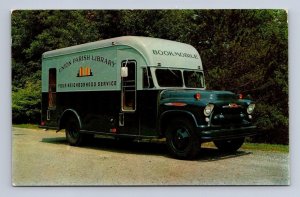 UNION PARISH LIBRARY BOOKMOBILE WOOSTER OHIO METER MAIL POSTCARD 1958