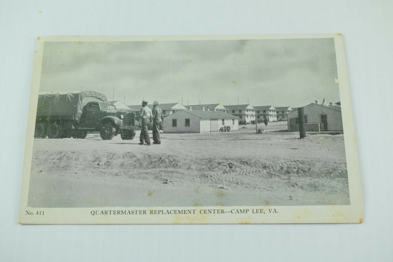 WWII Vintage Soldiers Truck Replacement Center Camp Lee VA World War P72