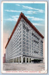 1917 HOTEL DUPONT BUILDING WILMINGTON DELAWARE ANTIQUE POSTCARD