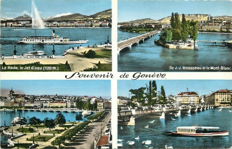 Suisse Geneve semi-modern postcard