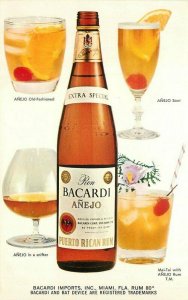 Miami Florida Advertising Bacardi Rum Postcard 21-11389