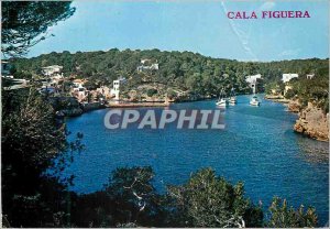Postcard Modern Cala Figuera Mallorca