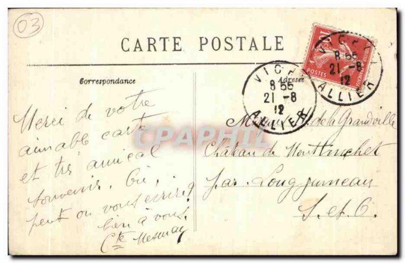 Old Postcard Peace Hotel Vichy