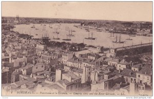 General View And The River Gironde, BORDEAUX (Gironde), France, 1900-1910s