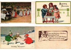 CHILDREN COMIC GREETINGS Mostly ARTIST SIGNED 2000 Vintage Postcards (L6149)