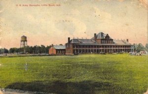 c.'15, Early US Army Barracks, Little Rock, Arkansas, AR, Wear, Old Postcard