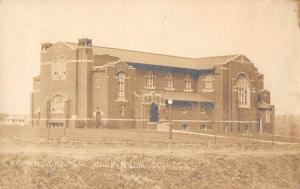 New Concord Ohio Muskingum College Brown Chapel Real Photo Postcard J80572