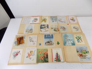 Vintage Greeting Card Scrapbook Pages and Cards