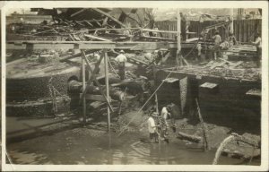 Havana Cuba Wreck of Battleship Maine SCARCE Real Photo Postcard c1910