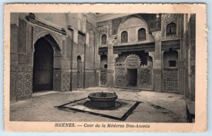 MEKNES Cour de la Medersa Bou Anania  MOROCCO Postcard