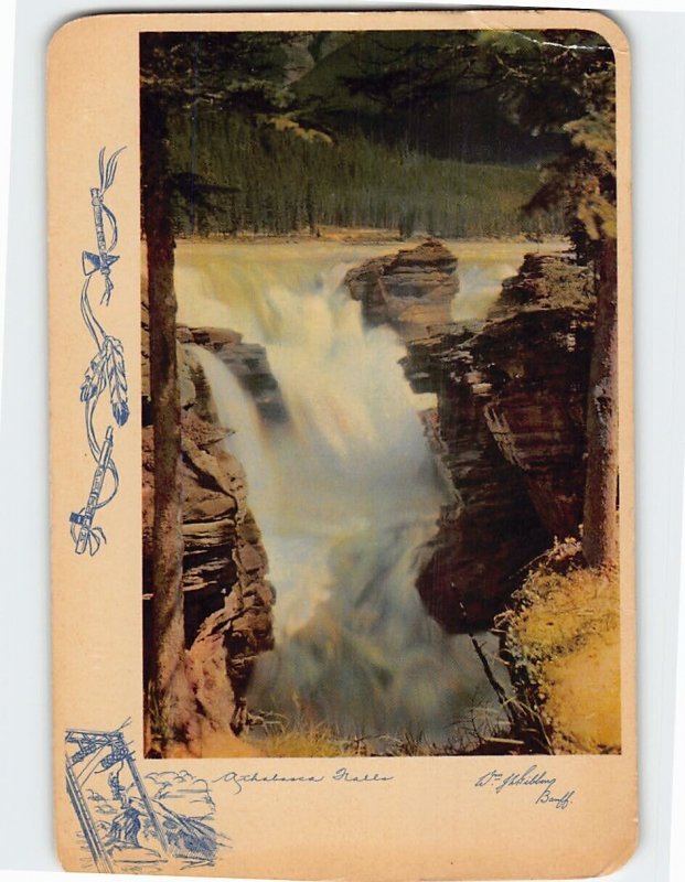 Postcard Athabasca Falls, Jasper National Park, Canada