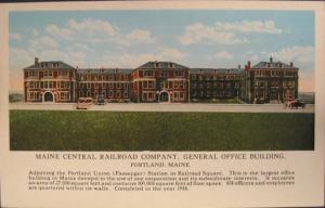 RR Company Portland ME Postcard