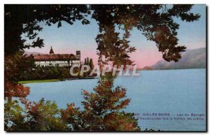 Old Postcard Aix Les Bains Lake Bourget of Haute Combe Abbey View Travers has...