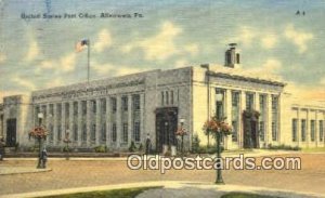 Allentown, PA USA Post Office 1958 light postal marking on front